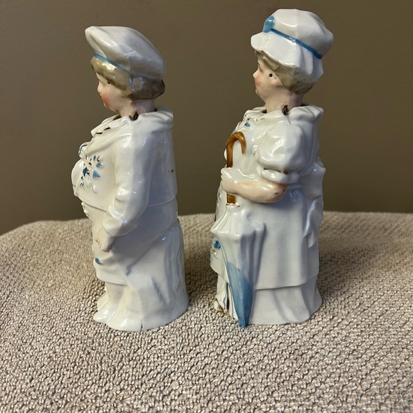 Pair of Antique Victorian Bisque Nodders - Picture 6 of 10